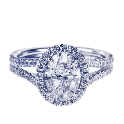 Oval Cut diamond engagement ring (2 1/2 ct. tw.) รูปที่ 1