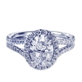 Oval Cut diamond engagement ring (2 1/2 ct. tw.)