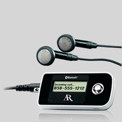 Audiovox Acoustic Research ARWH1 - Headphones ( ear-bud ) - wireless - Bluetooth 2.0 - silver ( Audiovox Ear Bud Headphone ) รูปที่ 1