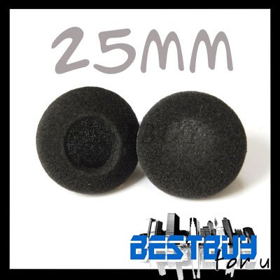 3 pairs 60mm Headphone Earphone Earbud Ear Pad earpad Foam Cover ( edelectronic electronics Ear Bud Headphone ) รูปที่ 3