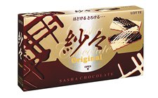 SASHA Original Meshed Milk & White Chocolate By Lotte From Japan 71g ( Lotte Chocolate ) รูปที่ 1