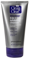 Clean & Clear Advantage 3-In-1 Exfoliating Cleanser-5 oz (Pack of 4) ( Cleansers  )