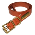 Polo Ralph Lauren Mens Cognac Brown Brown Leather Belt Brass (100% Genuine Leather with Brass Buckle belt )