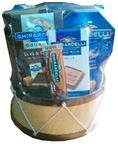 Houdini, Ghirardelli Hat Box, 14.83 Oz Chocolate, 3.4 Oz Cocoa ( Ghirardelli Chocolate Gifts )