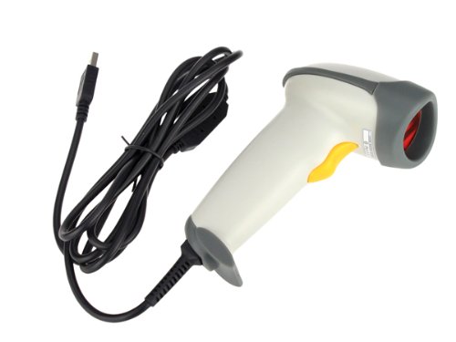 Laser Barcode Scanner 9800 (Automatic laser scanner)white (black cable)  รูปที่ 3
