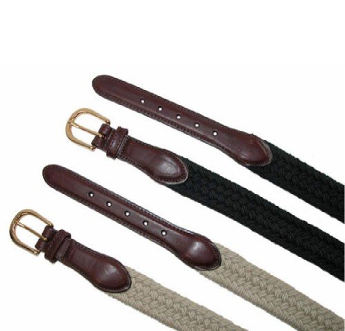 Canterbury Cotton Braided Leather Trim Belt  รูปที่ 5