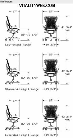 Herman Miller Mirra Chair, Latitude, Color - Blue Fog (Blue Fog) รูปที่ 7