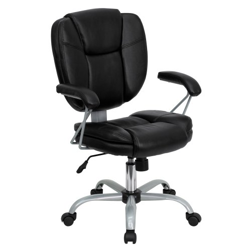 Leather Computer Chair - Black (Black) รูปที่ 1