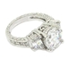 รูปย่อ Sterling Silver Classic Engagement Ring w/Round Brilliant White CZ ( Alljoy ring ) รูปที่2