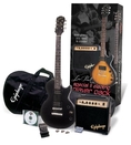 Epiphone Special-II Les PaulPlayer Pack, Ebony ( Epiphone guitar Kits ) )