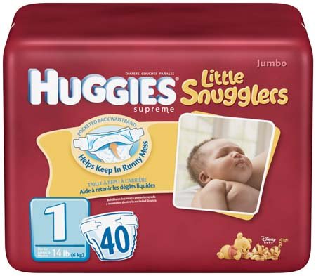 Huggies Supreme Diapers Little Snugglers Size 1 - 4 Pack ( Baby Diaper Huggies ) รูปที่ 1