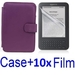 รูปย่อ Neewer PURPLE Protective Leather Case Cover For Kindle 3 eBook E-Reader + 10x SCREEN PROTECTOR (Kindle E book reader) รูปที่1