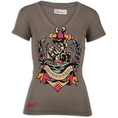 Ed Hardy Homeward Basic V-Neck T-Shirt - Women's ( Ed Hardy Knit tee )