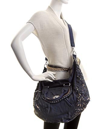 Navy Blue ''Samira'' Oversized Slouchy Crossbody Hobo ( Vitalio Vera Hobo bag  ) รูปที่ 3