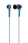 Smokin Ear Buds In Light Blue/Navy With Mic By Skull Candy ( Skullcandy Ear Bud Headphone )