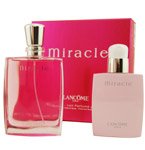 Lancome Miracle By Lancome For Women Gift Set (Eau De Parfum Spray 3.4-Ounce / 100 Ml + Body Lotion 3.3-Ounce / 100 Ml) ( Women's Fragance Set) รูปที่ 1