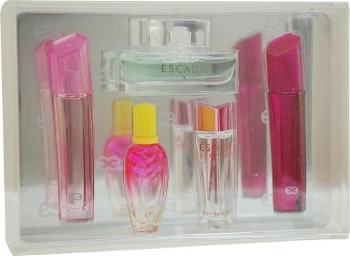 Escada Variety by Escada for Women. Set-5 Piece Mini Variety With Signature .25-Ounces, Magnetic Beat .14-Ounces, Escada Rockin Rio .14-Ounces, Sentim ( Women's Fragance Set) รูปที่ 1