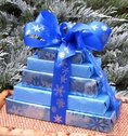 Snowflake -- Mini Gourmet Chocolate Gift Tower from Heartwarming Treasures ( Heartwarming Treasures Chocolate Gifts )