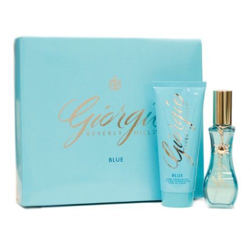 Giorgio Beverly Hills Blue By Giorgio Beverly Hills For Women. Gift Set ( Eau De Toilette Spray 1.7 Oz / 50 Ml + Body Lotion 3.3 Oz ) ( Women's Fragance Set) รูปที่ 1