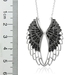 รูปย่อ Sterling Silver Angel Feather Wing BLACK Diamond Pendant Necklace - 0.50 carat ( Diamond Delight pendant ) รูปที่2