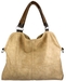 รูปย่อ Everyday Free Style Beige Tan Soft Embossed Ostrich Double Handle Oversized Hobo Satchel Purse Handbag Tote Bag w/Detachable Strap ( MG Collection Hobo bag  ) รูปที่1