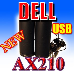 NEW DELL AX210 MULTIMEDIA USB POWERED SPEAKERS ( Dell Computer Speaker ) รูปที่ 1