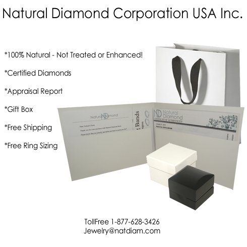 1/2 ct. Round Diamond Solitaire Engagement Ring in 14k White Gold - Free Resize ( Outlet - Natural Diamond Store ring ) รูปที่ 5