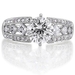 รูปย่อ Sterling Silver 925 Cubic Zirconia CZ Ring - Women's Engagement Wedding Ring ( BERRICLE ring ) รูปที่1