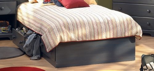 Summer Breeze Twin Size Mates Bed In Blueberry Finish  รูปที่ 3