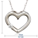 รูปย่อ 14k Rose, Yellow, or White Gold Diamond Heart Pendant (.03 cttw, J Color, I2 Clarity), 18" ( Amazon.com Collection pendant ) รูปที่4