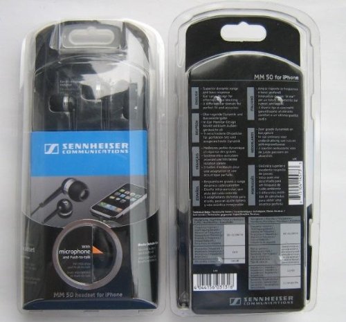 Sennheiser  MM 50 iP High Dynamic Sound Earbud Headset Compatible with iPhone & MP3 Players ( Sennheiser Ear Bud Headphone ) รูปที่ 4