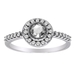 รูปย่อ 14k White Gold Rose Cut Diamond Ring (1/2 cttw, H-I Color, SI2 Clarity) ( Amazon.com Collection ring ) รูปที่1