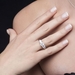 รูปย่อ Sterling Silver 925 Round Prong-Set Cubic Zirconia CZ 5-Stone Ring - Women's Engagement Wedding Ring ( BERRICLE ring ) รูปที่5