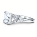 รูปย่อ Sterling Silver 925 Asscher Cut Cubic Zirconia CZ Fashion Ring - Women's Engagement Wedding Ring ( BERRICLE ring ) รูปที่2