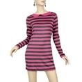 Striped Dress with Collar Pink ( Boulevard Casual Dress )