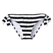 รูปย่อ Swimsuit Mossimo® Women's Mix & Match Stripe Mock Side Tie Swim Bottom - Black/White (Type Two Piece) รูปที่1