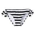 Swimsuit Mossimo® Women's Mix & Match Stripe Mock Side Tie Swim Bottom - Black/White (Type Two Piece)