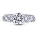 รูปย่อ Sterling Silver 925 Round Prong-Set Cubic Zirconia CZ 5-Stone Ring - Women's Engagement Wedding Ring ( BERRICLE ring ) รูปที่2