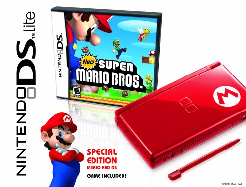 Nintendo DS Lite Limited Edition Red Mario with New Super Mario Bros. ( NDS Console ) รูปที่ 1