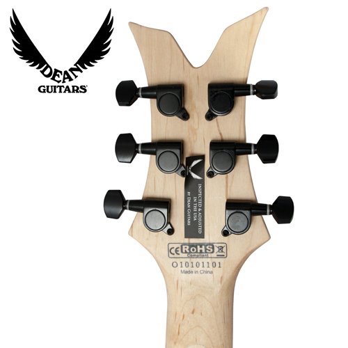 Dean Vendetta XM, Transparent Black Satin (VNXM-TBKS) Electric Guitar with Planet Waves Shredder 12 Pick Sampler Pack & DL125 Coffin Case ( Vendetta XM guitar Kits ) ) รูปที่ 6