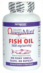 Nutramax Omega Mint Purified Fish Oil, 1500 mg Chewable Softgel - 100 Count ( Nutramax Omega 3 ) รูปที่ 1