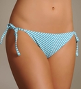 Swimsuit Tommy Bahama Oxford Mitered Stripe String Bikini Swim Bottom (TSW42105B) (Type Two Piece)