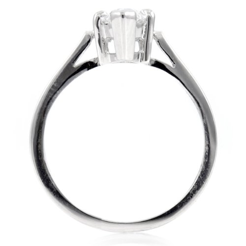 Sonia's Signity CZ Engagement Ring - Marquise Cut - 925 Sterling Silver, 2 Carat ( Emitations ring ) รูปที่ 4