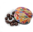 3 lb Raisins Covered in Sugar Free Dark Chocolate Tin - Diamonds ( Catoctin Kettle Korn Chocolate & Fruit )