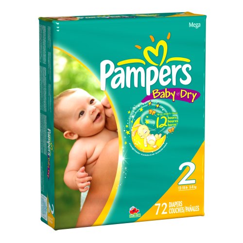 Pampers Baby Dry Diapers, Size 2, Mega Pack, 72-Count ( Baby Diaper Pampers ) รูปที่ 1