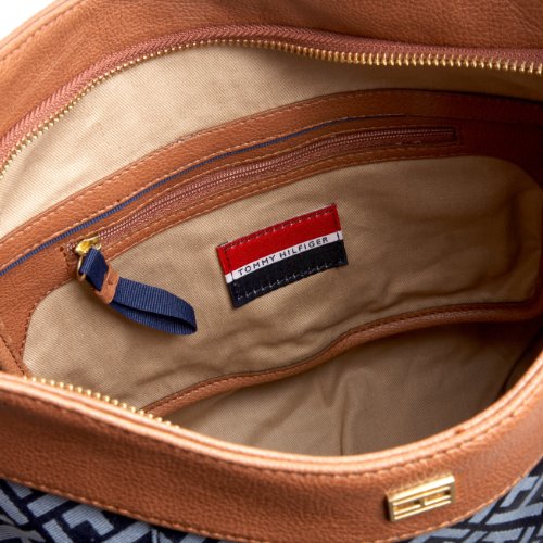 Tommy Hilfiger Signature Zip Jacquard Hobo ( Tommy Hilfiger Hobo bag  ) รูปที่ 6