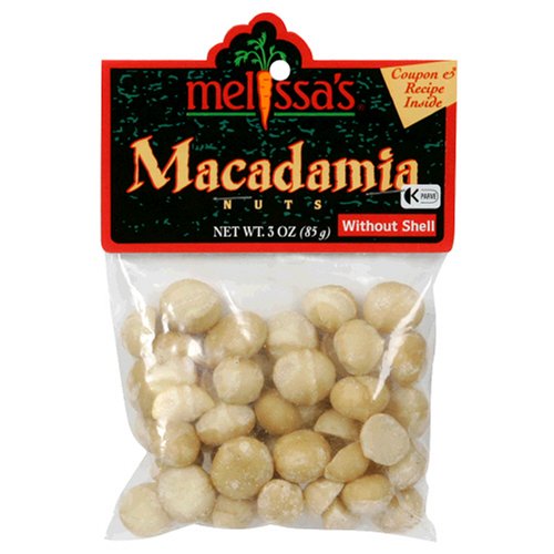 Melissa's Macadamia Nuts, Raw Out of Shell, 3-Ounce Bags (Pack of 6) รูปที่ 1