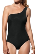 Swimsuit SPANX Basix One Shoulder 1 Piece Swimsuit (695) (Type one Piece)