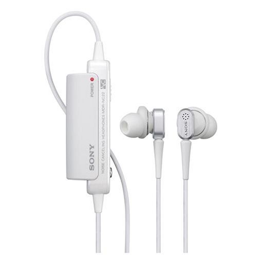 Sony MDR NC22 - Headphones ( in-ear ear-bud ) - active noise canceling - white ( Sony Ear Bud Headphone ) รูปที่ 1