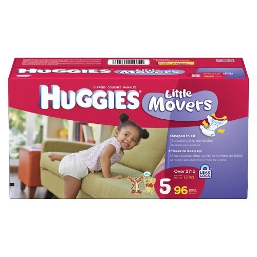 Huggies Little Movers Diapers - Size 5 (96 Count) ( Baby Diaper Huggies ) รูปที่ 1
